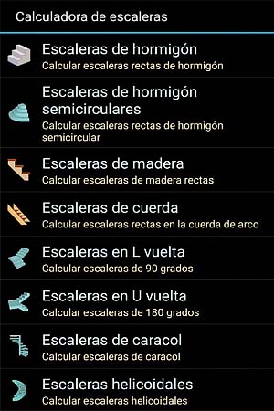 calculadora de escalera